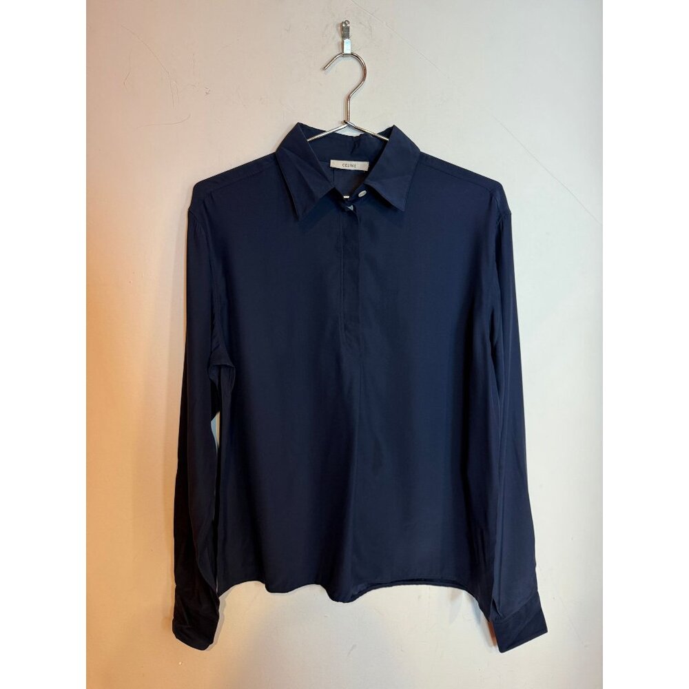 Celine Silk Button Down